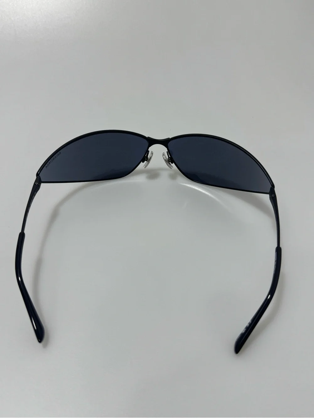 Balenciaga Shield-Frame Metal Sunglasses BB0315S Black